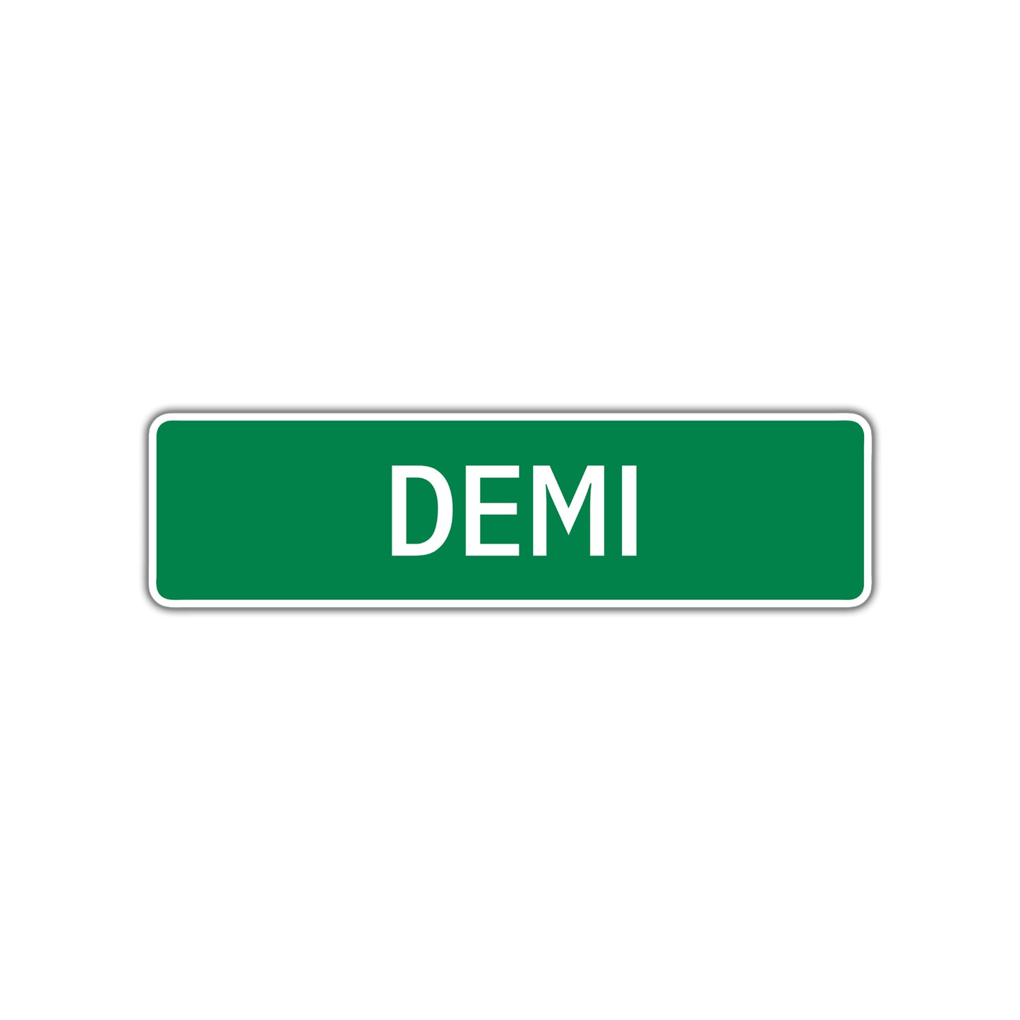 Demi Street Sign Plate