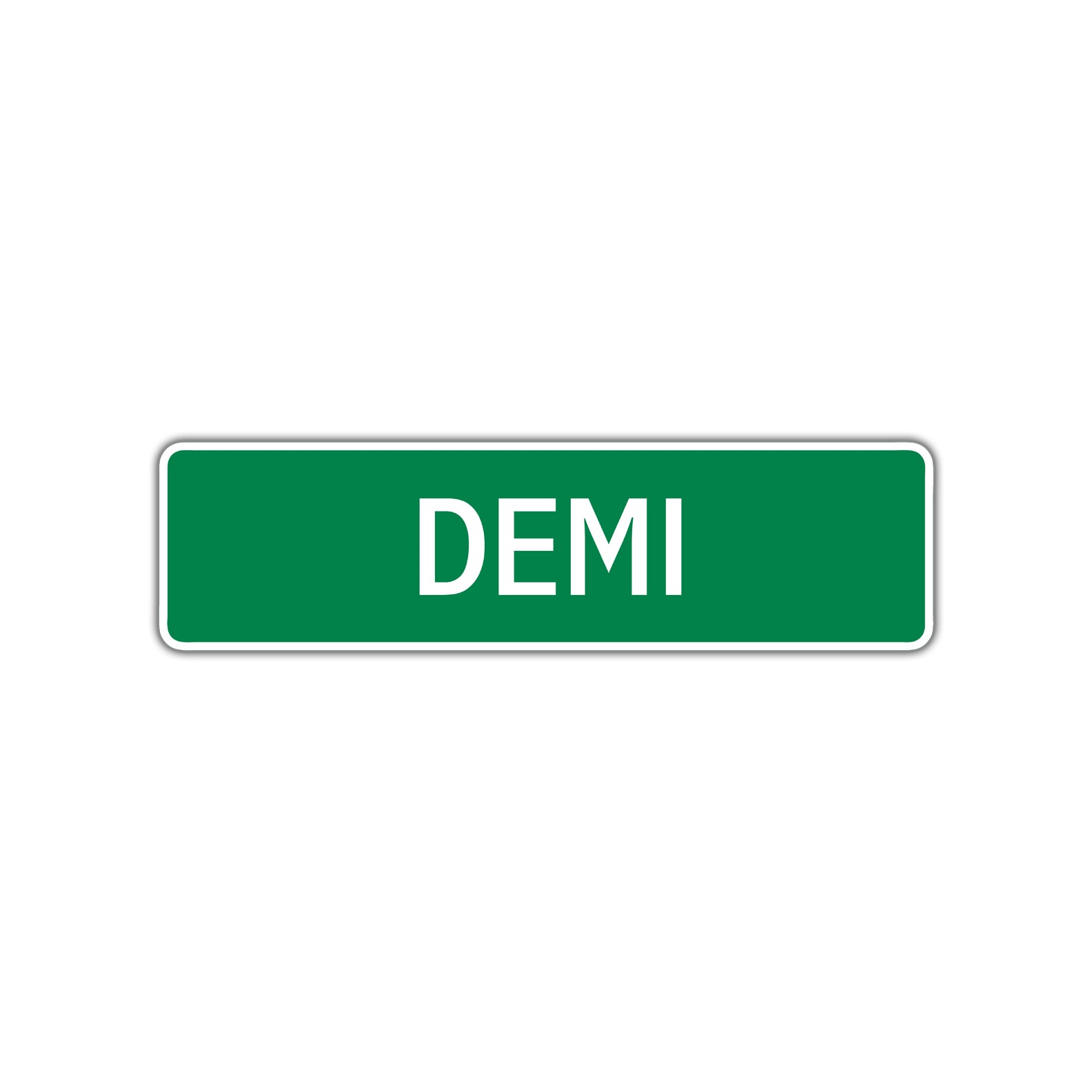 Demi Street Sign Plate