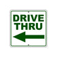 Drive Thru Left Side Directional Sign Plate