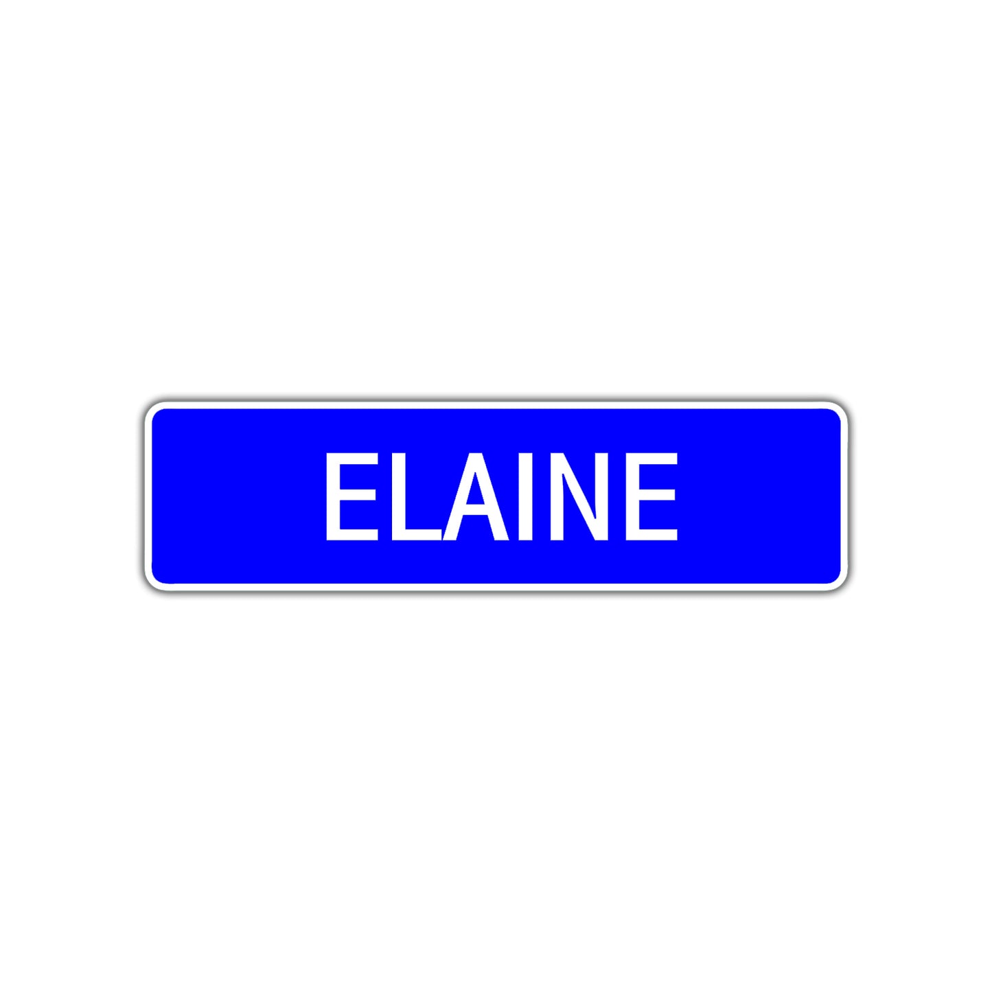Elaine Street Metal Sign Plate