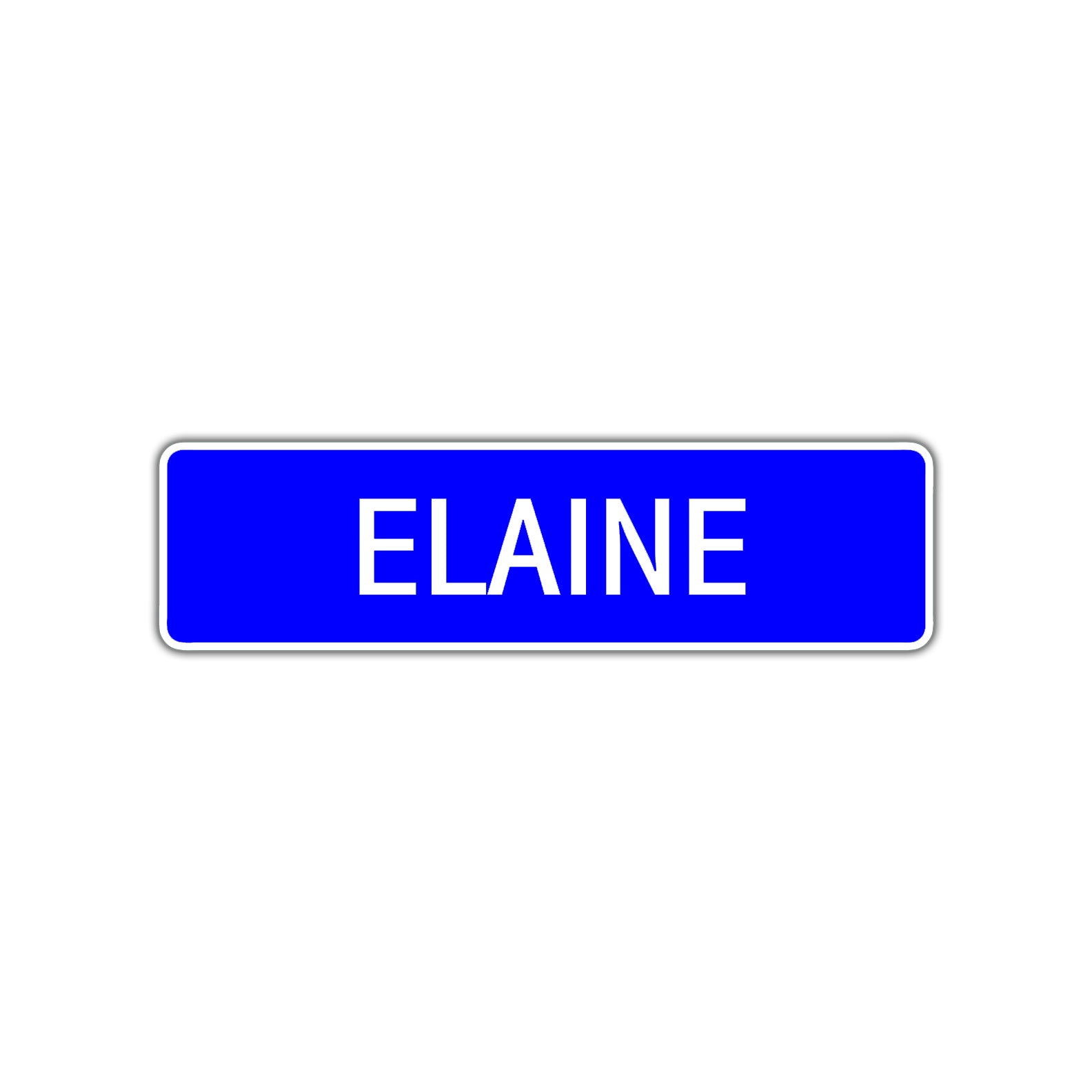 Elaine Street Metal Sign Plate