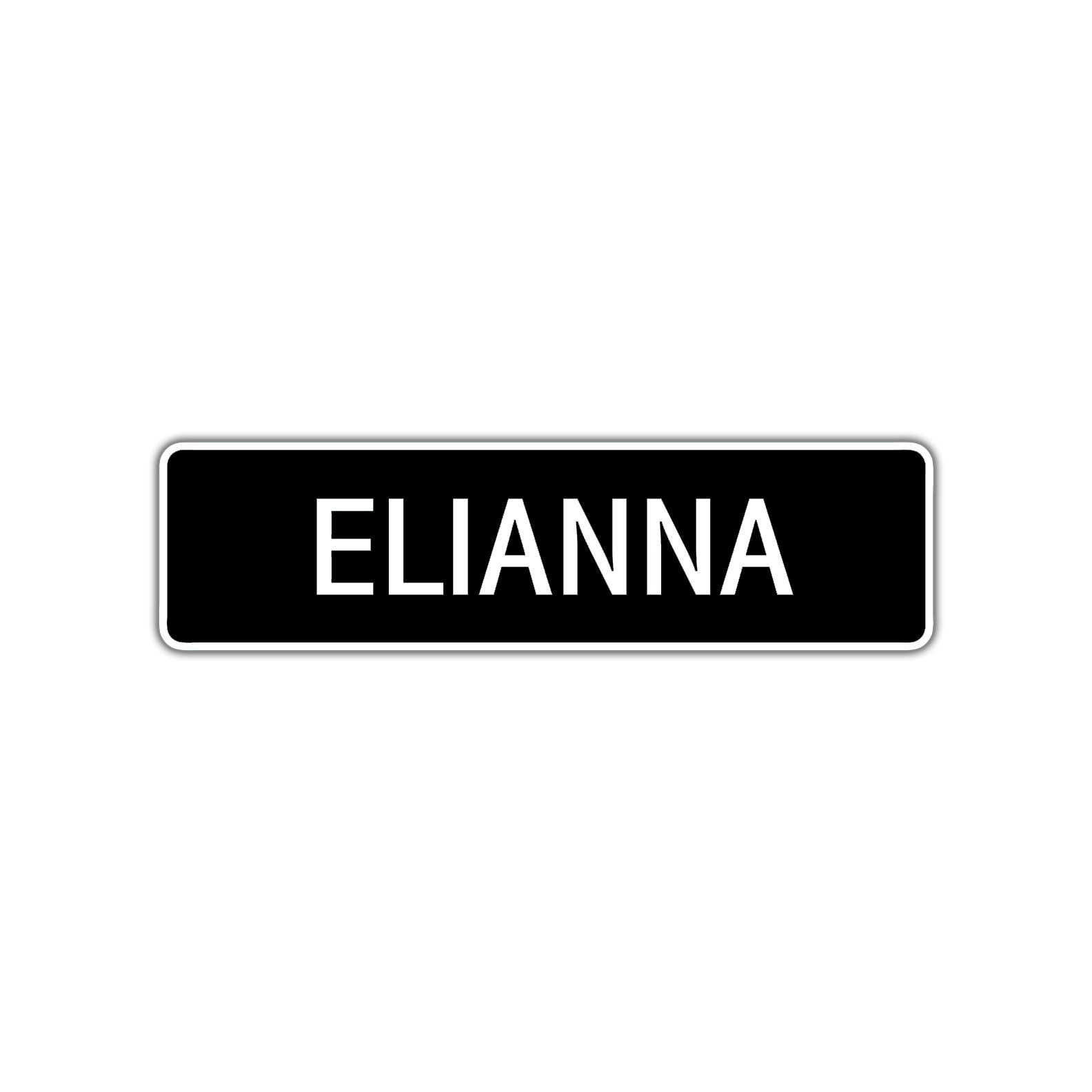 Elianna Street Metal Sign  