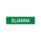 Elianna Street Sign Plate