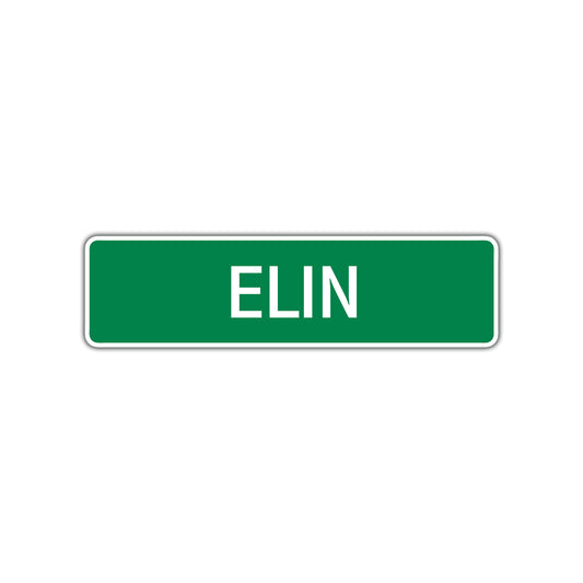 Elin Street Sign