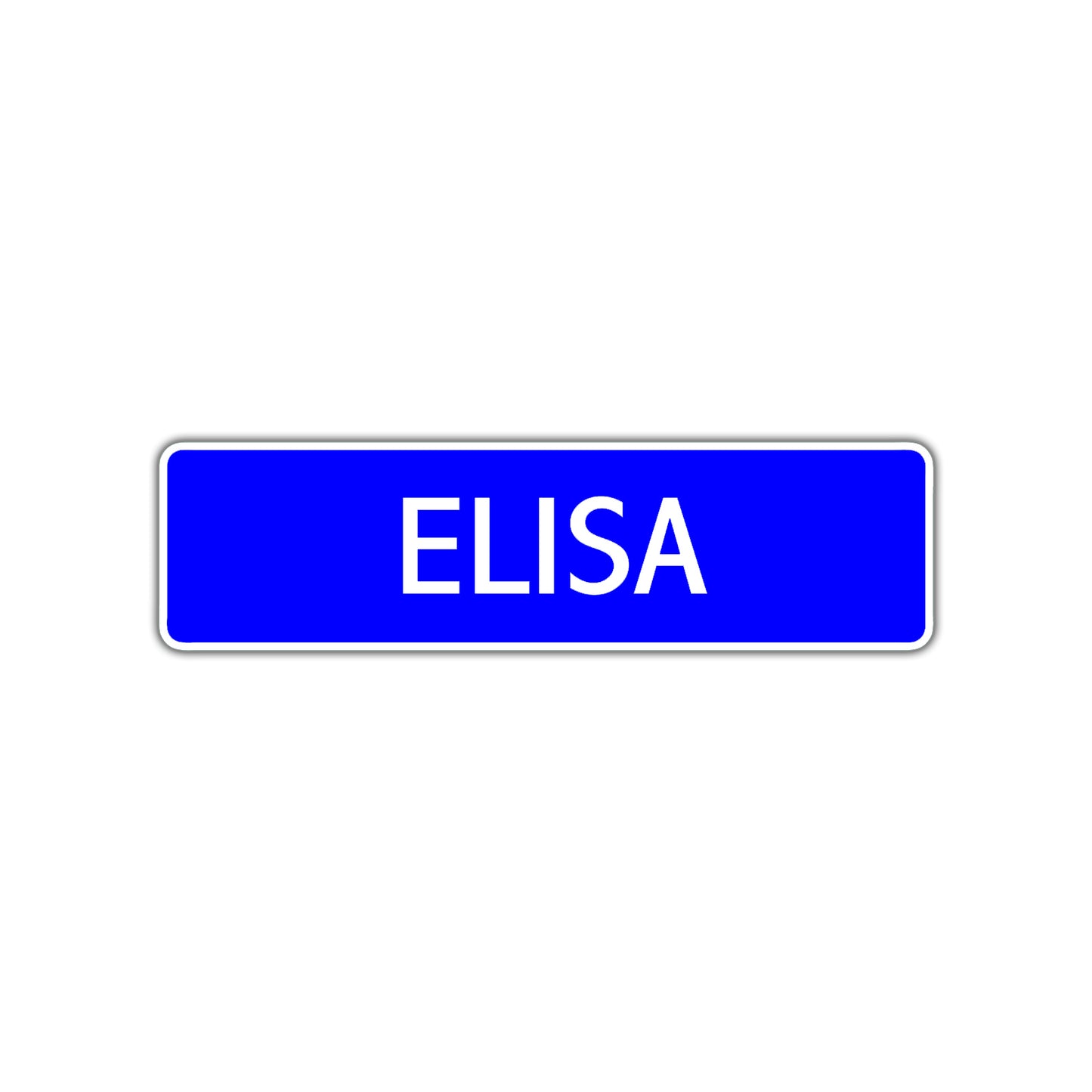 Elisa Street Metal Sign Plate
