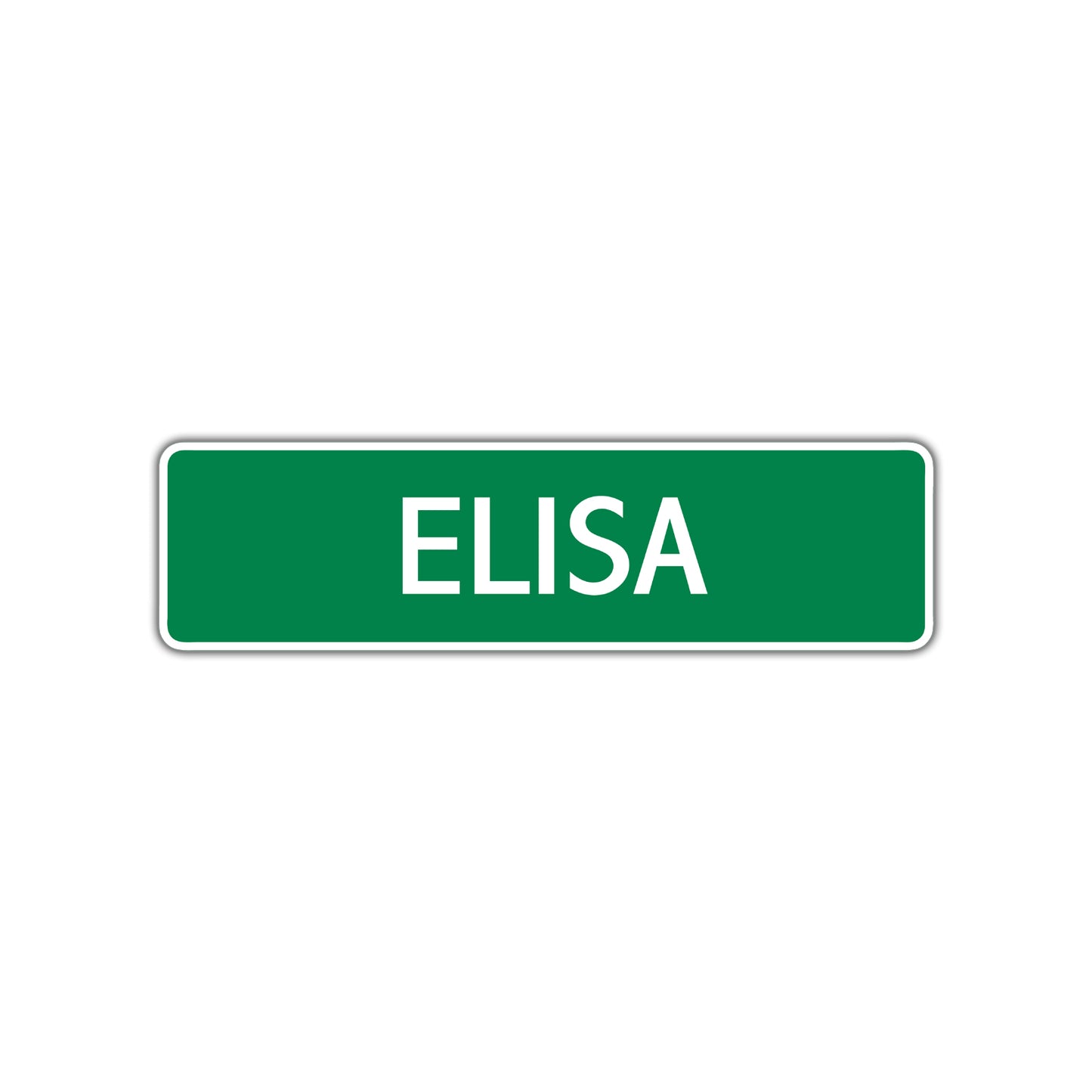 Elisa Street Sign Plate