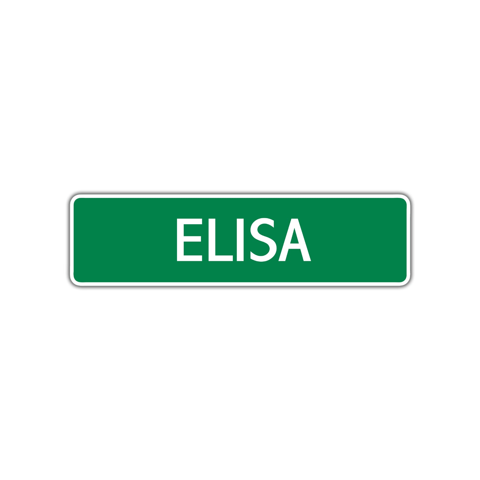 Elisa Street Sign Plate