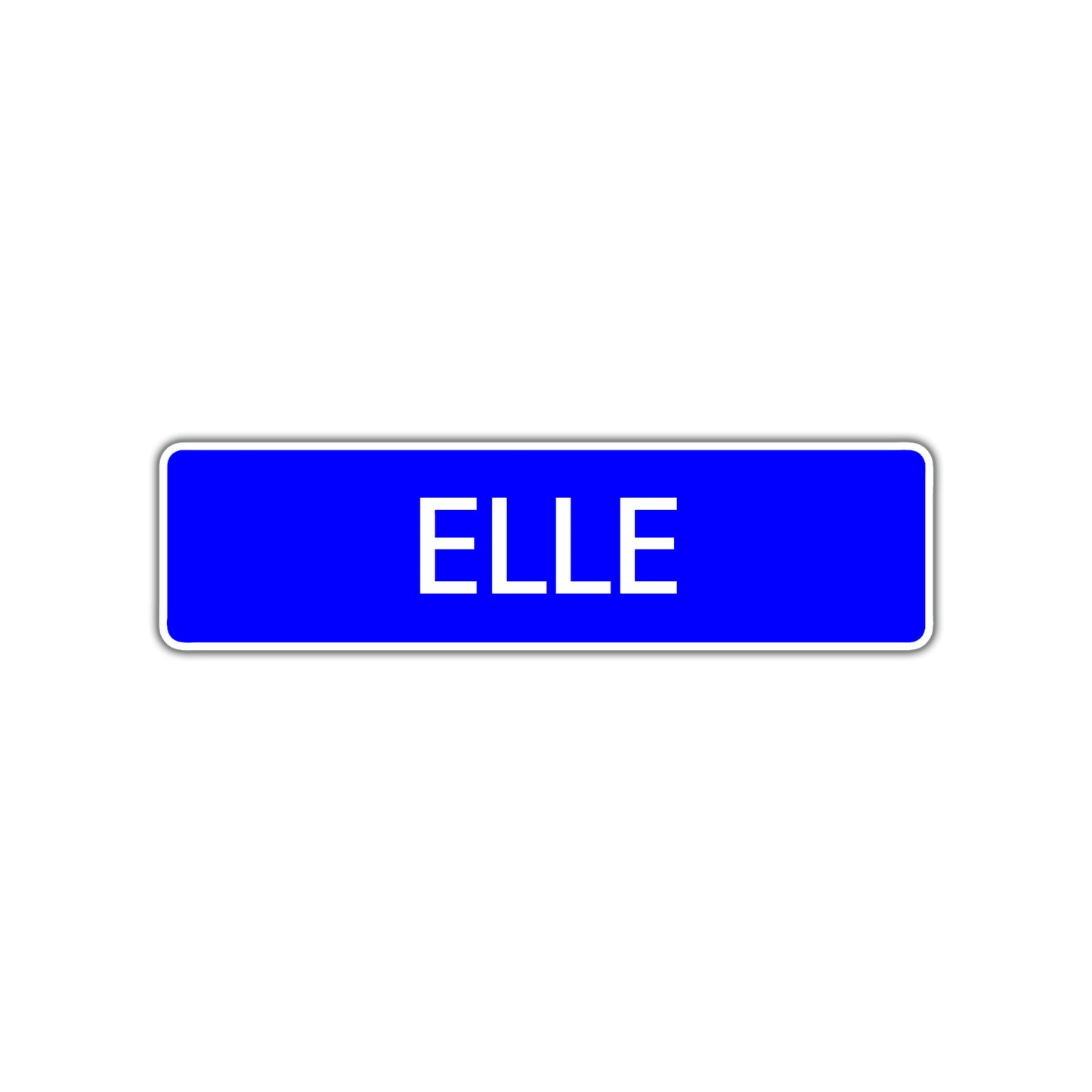 Elle Street Metal Sign Plate