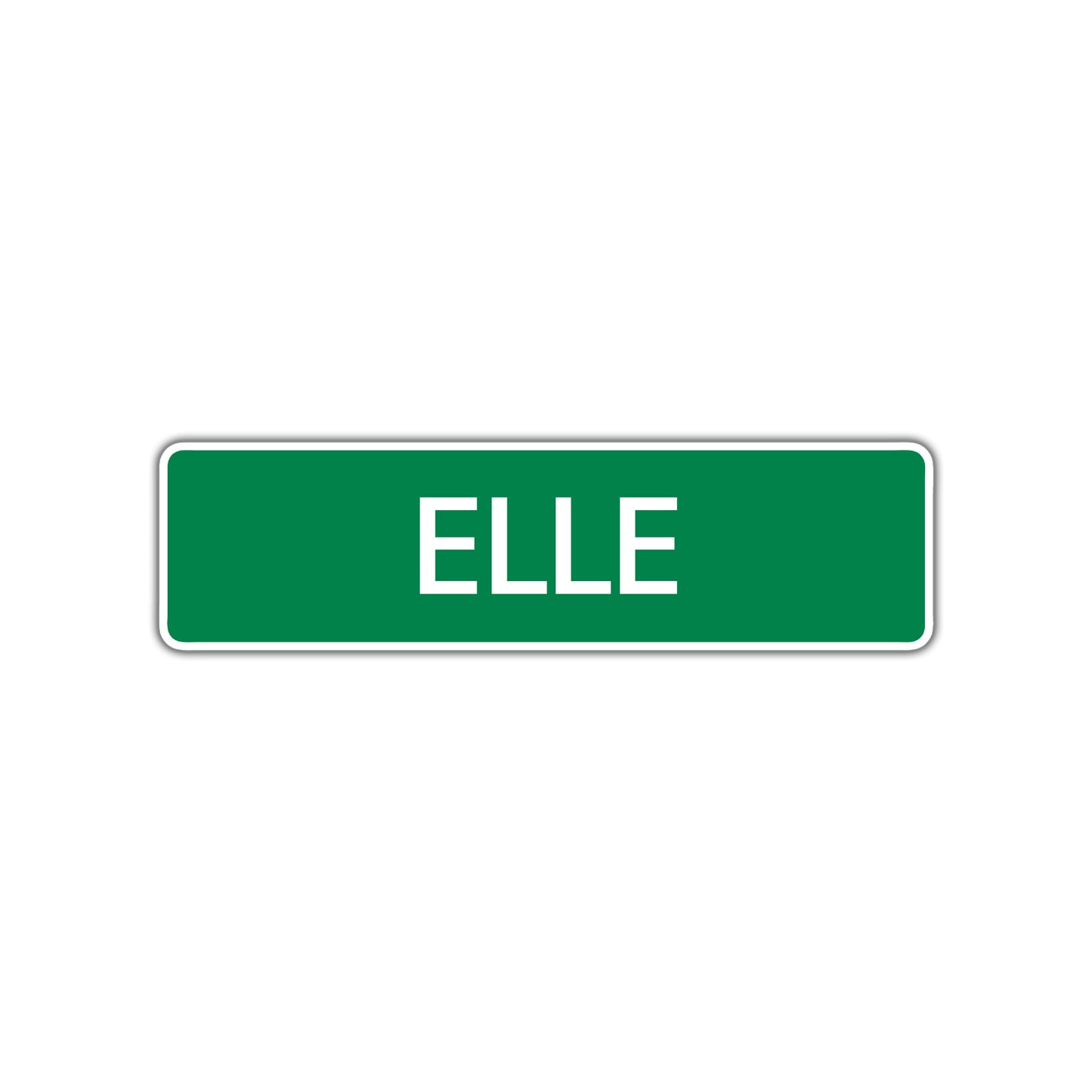 Elle Street Sign Plate