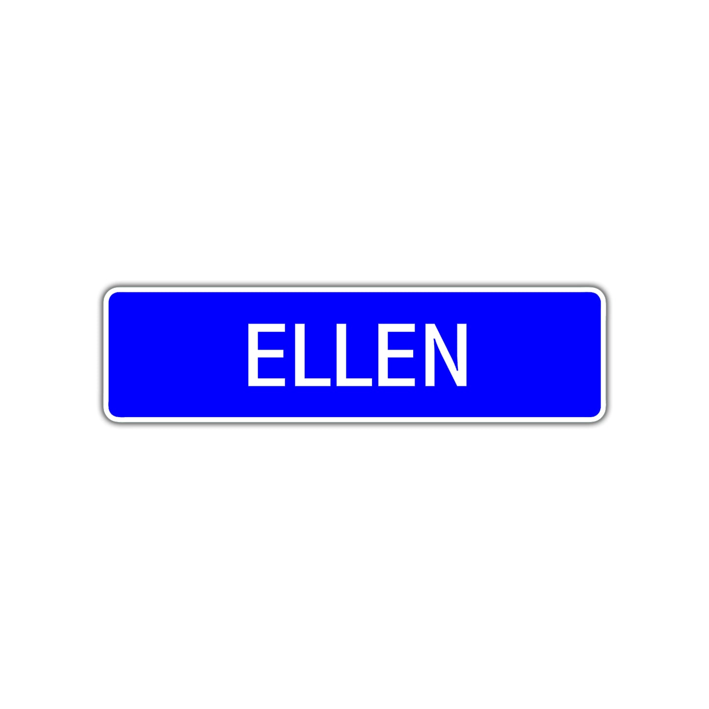 Ellen Street Metal Sign Plate