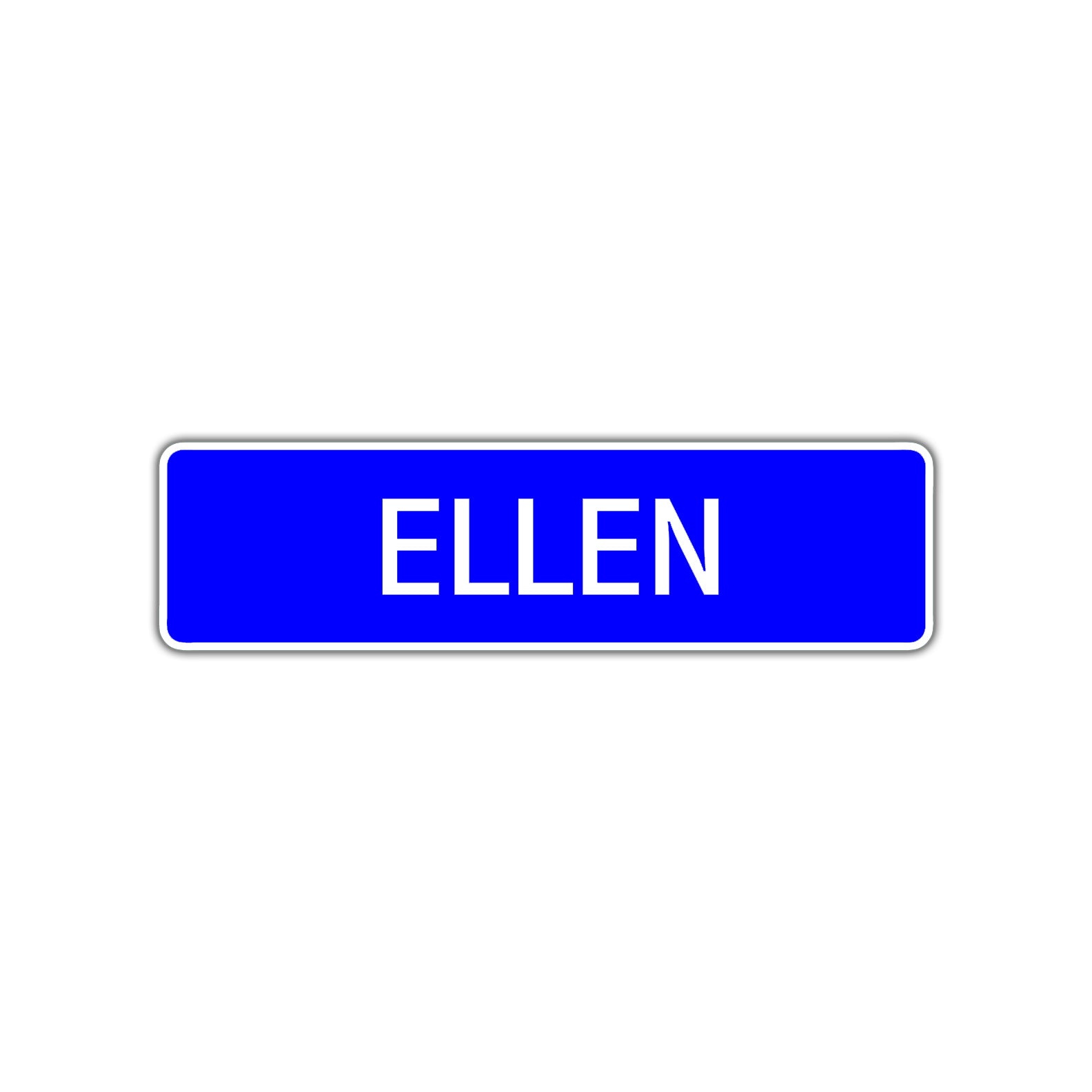 Ellen Street Metal Sign Plate