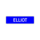 Elliot Street Metal Sign Plate