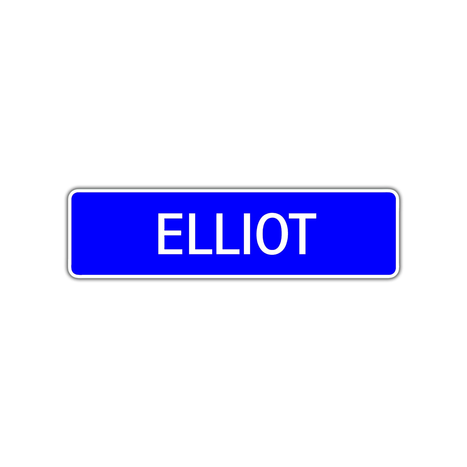 Elliot Street Metal Sign Plate