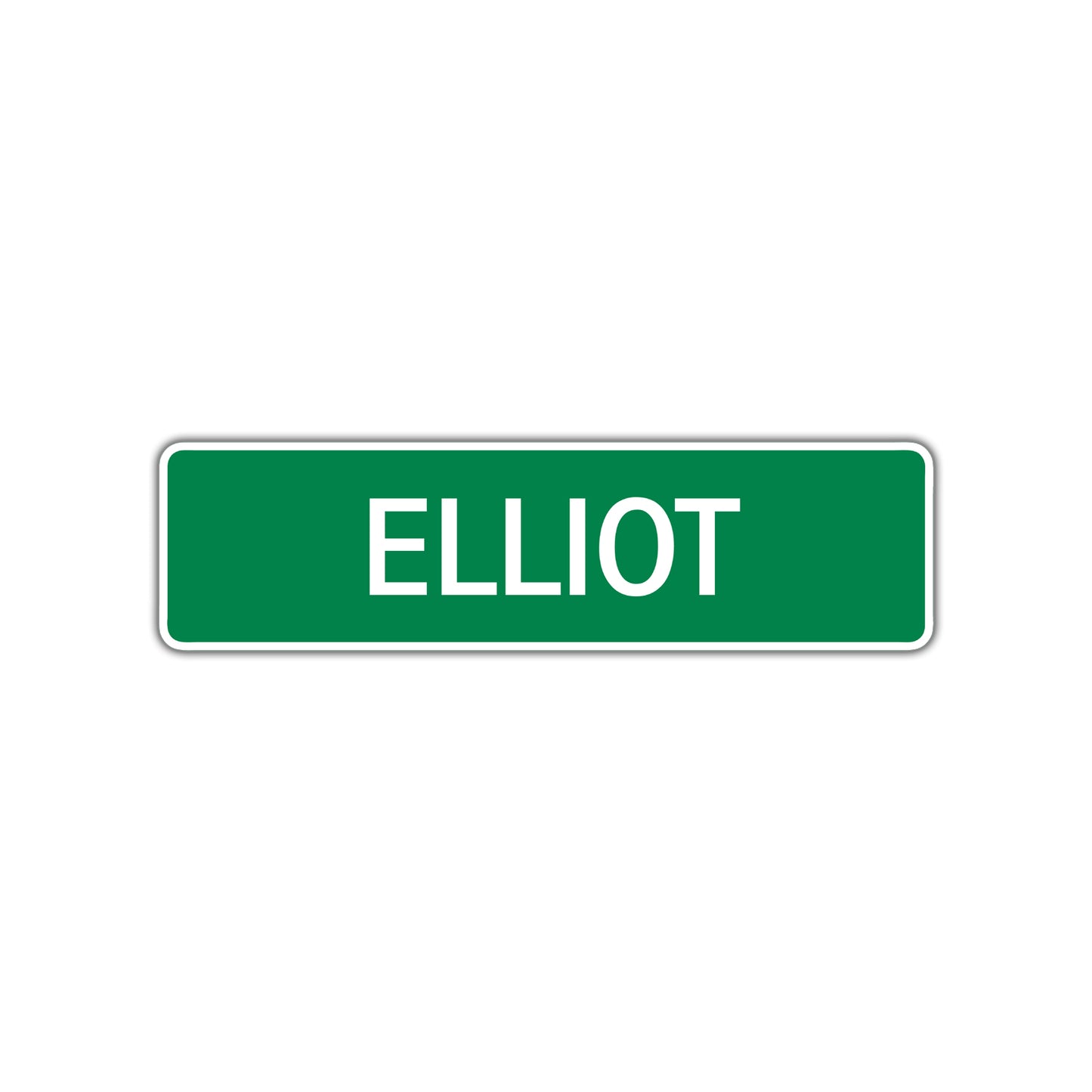 Elliot Street Sign Plate