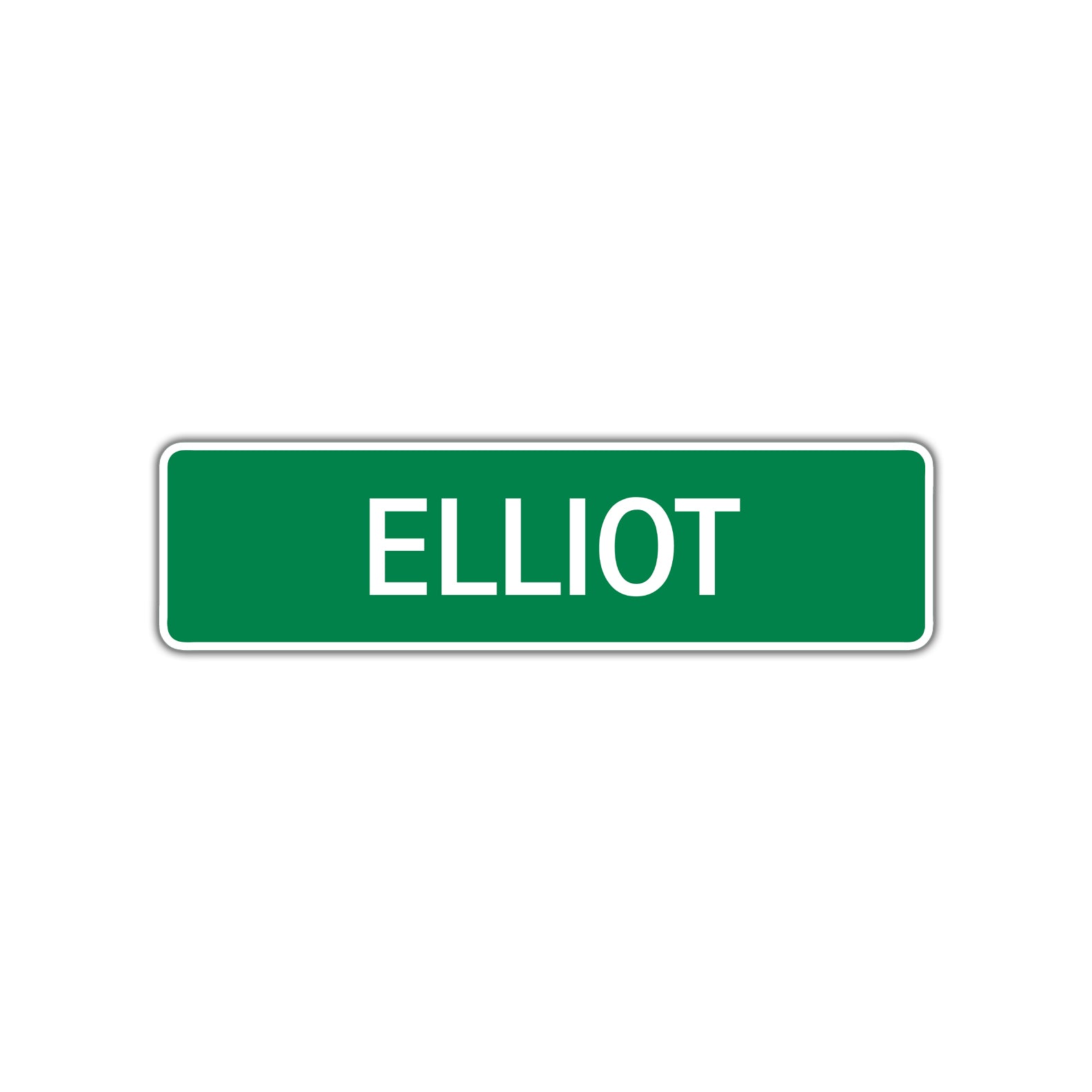 Elliot Street Sign Plate