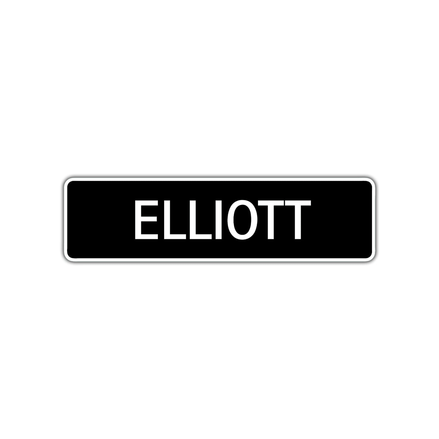 Elliott Street Metal Sign