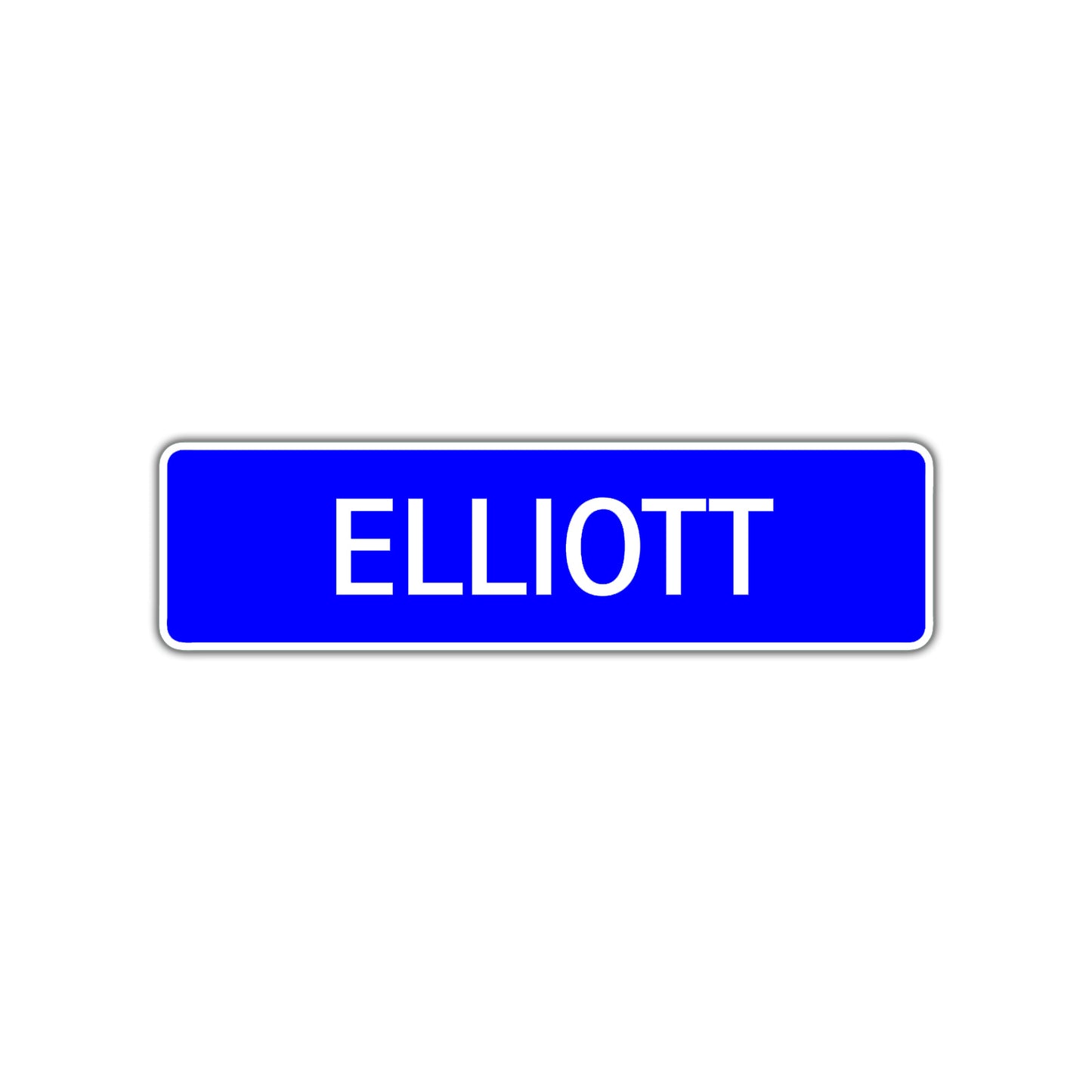Elliott Street Metal Sign Plate
