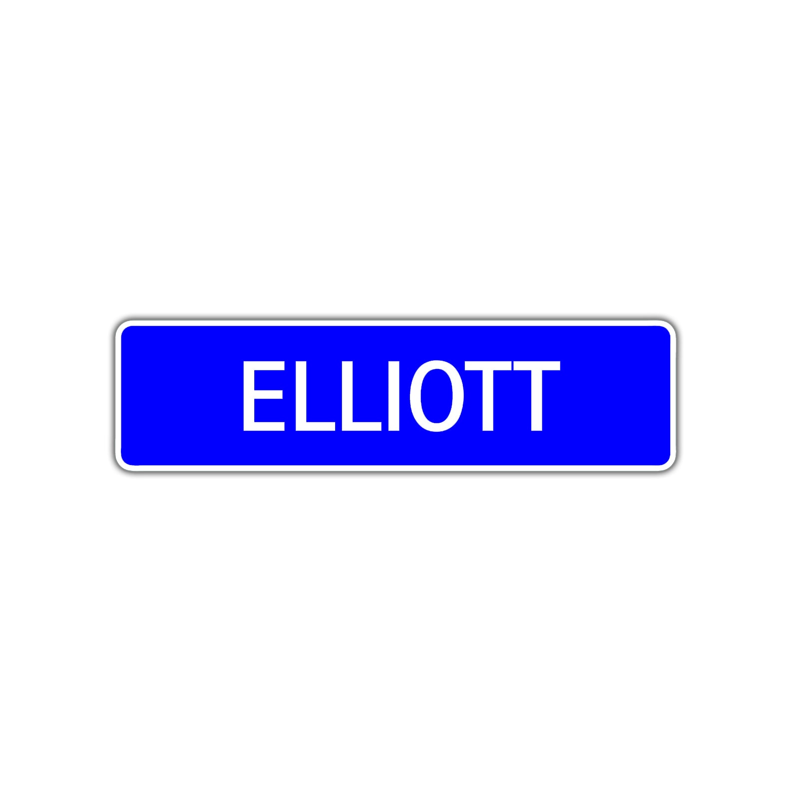 Elliott Street Metal Sign Plate