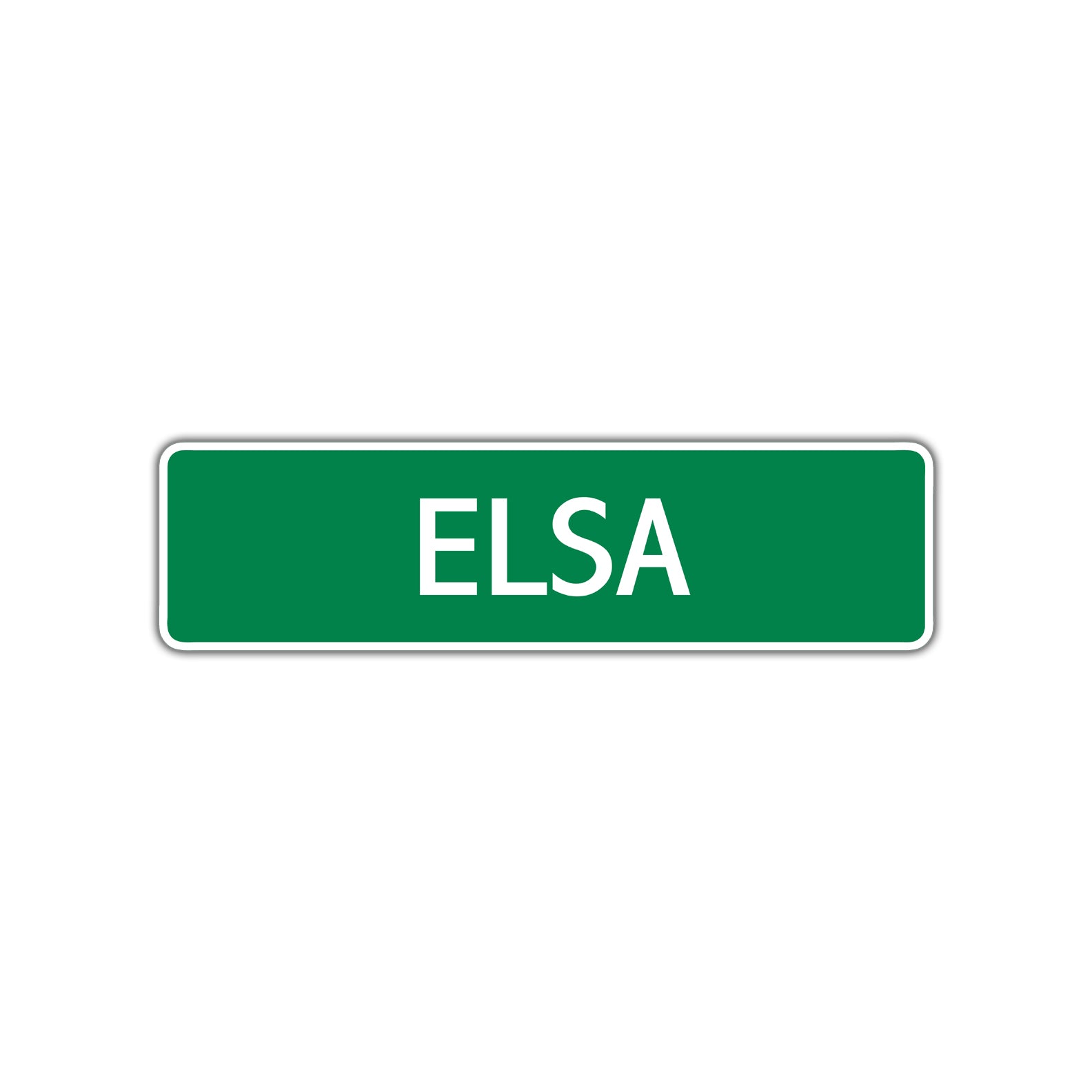 Elsa Street Sign Plate