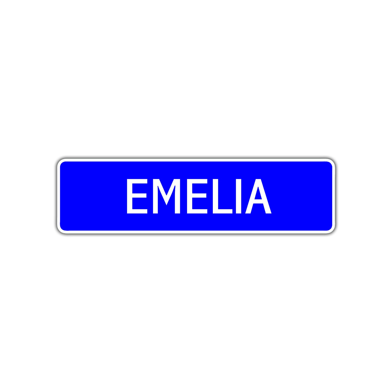 Emelia Street Metal Sign Plate
