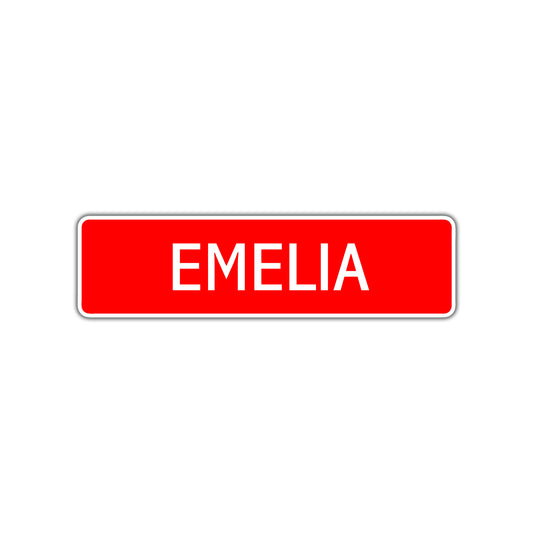Emelia Street Sign