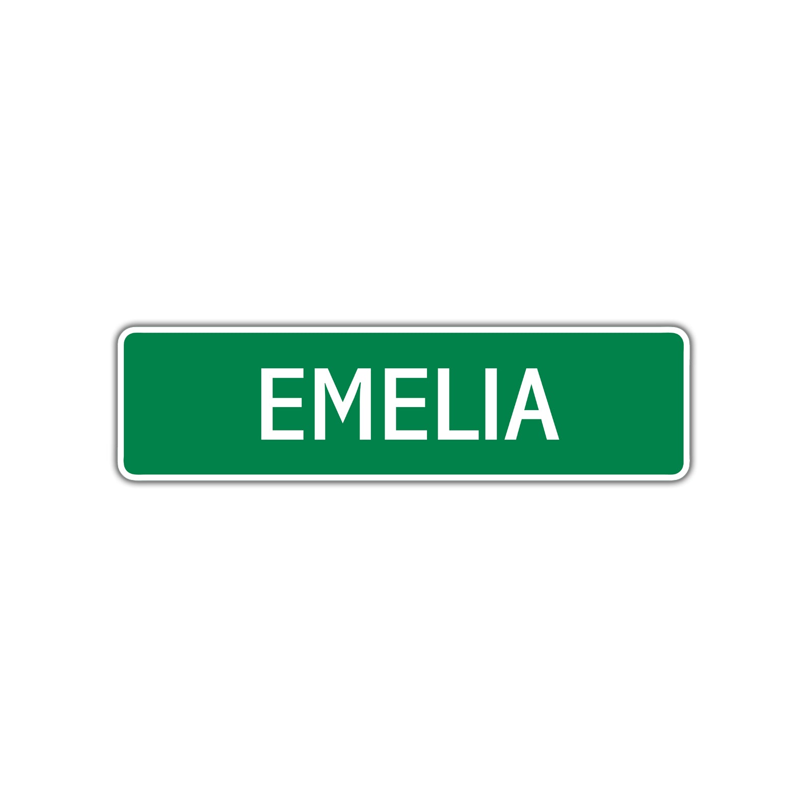 Emelia Street Sign Plate
