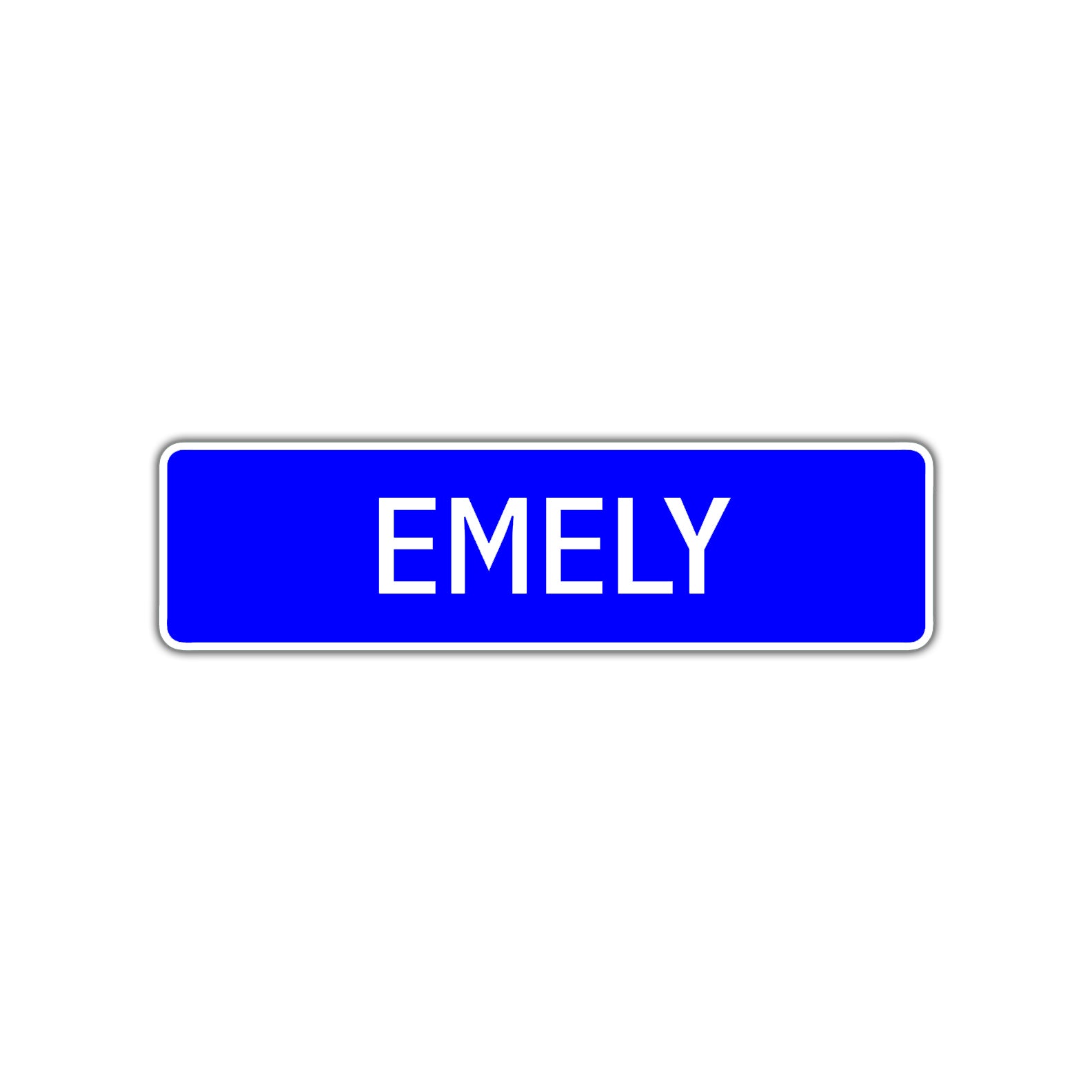Emely Street Metal Sign Plate