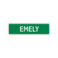 Emely Street Sign Plate