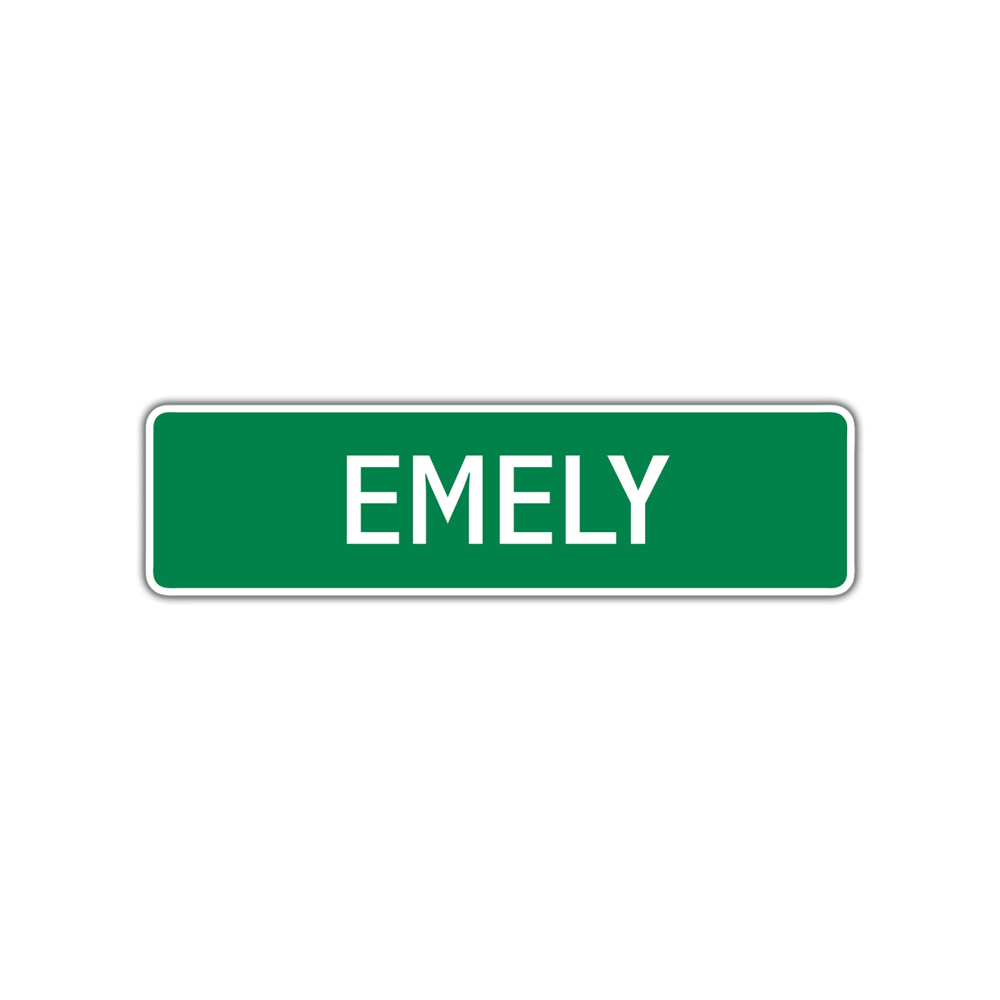 Emely Street Sign Plate
