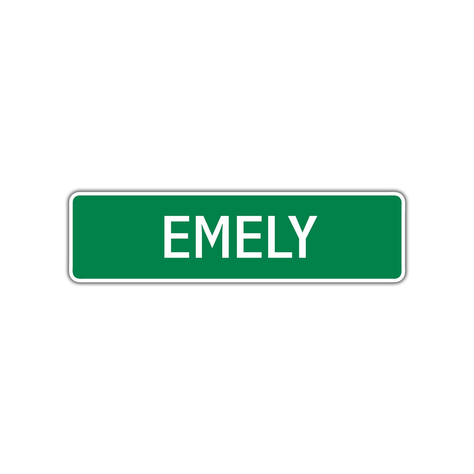Emely Street Sign Plate