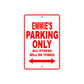 Emmie's Name Parking Only All Others Will Be Towed Sign Plate