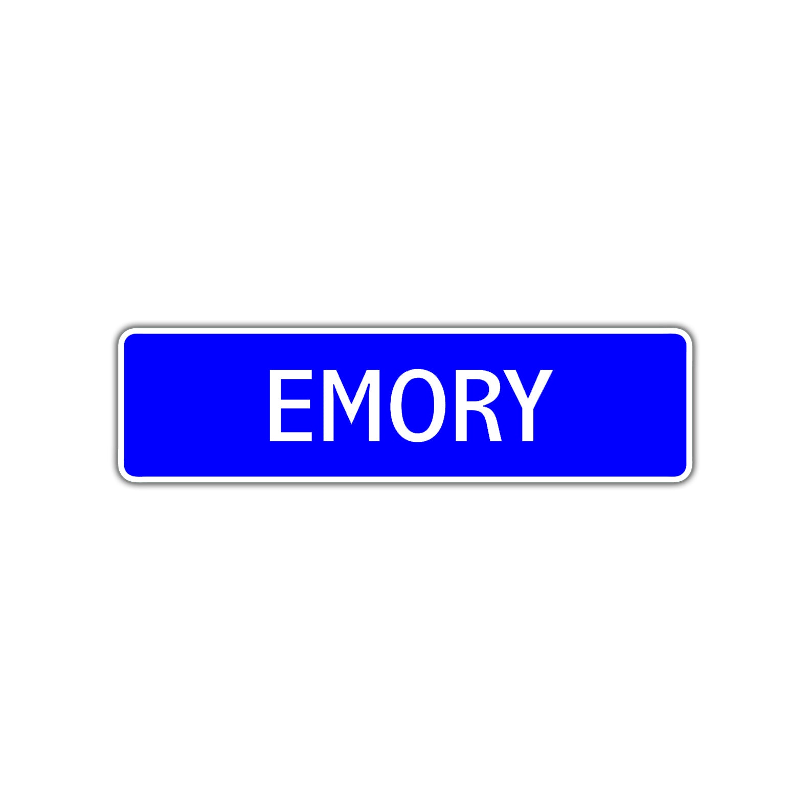 Emory Street Metal Sign Plate