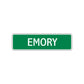 Emory Street Sign Plate