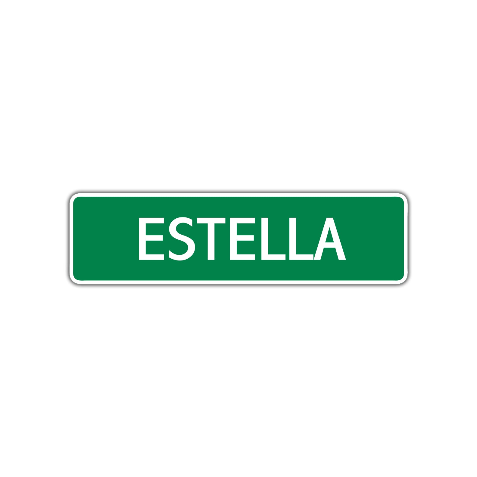 Estella Street Sign Children Name Room Plate – Sign Fever