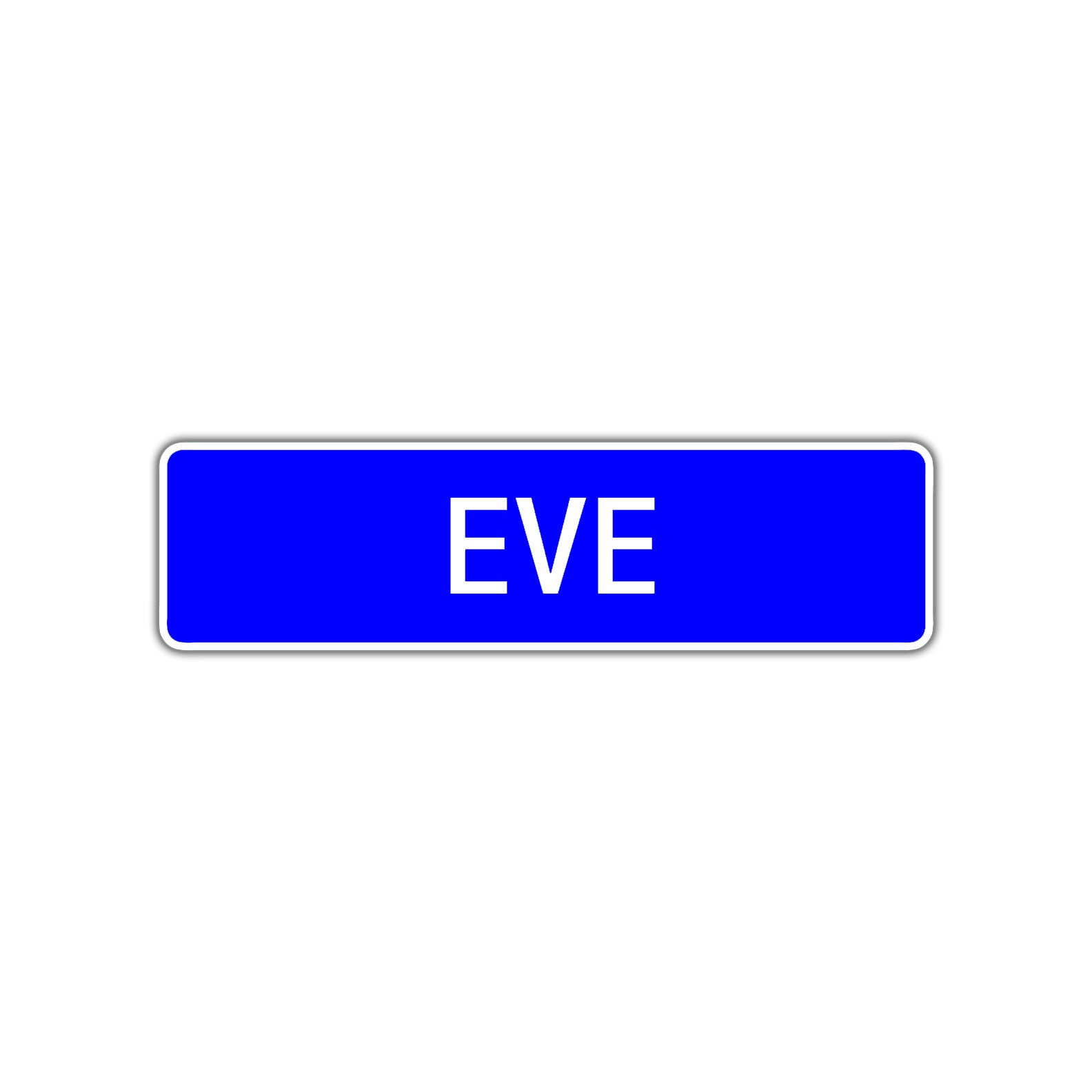 Eve Street Metal Sign Plate