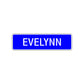 Evelynn Street Metal Sign Plate