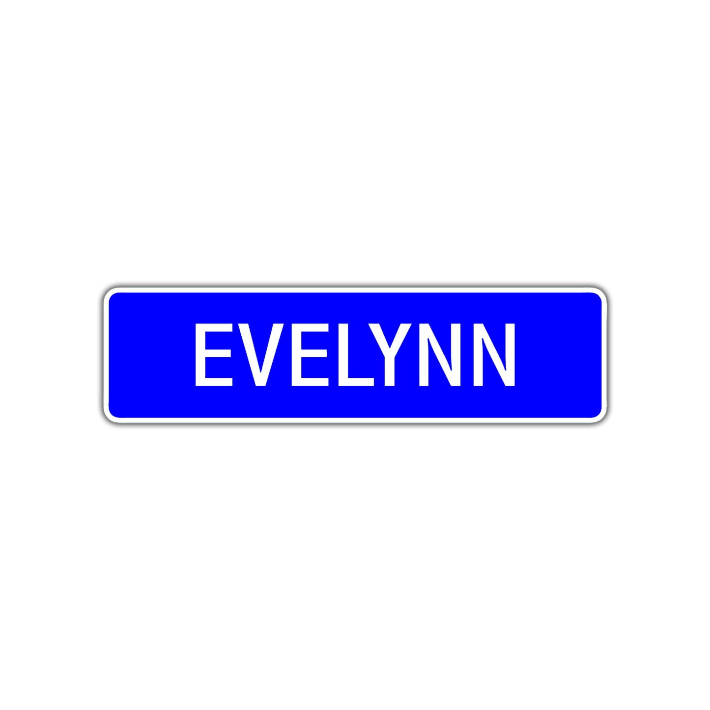 Evelynn Street Metal Sign Plate