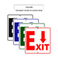 Exit Down Side Exit Directional Signs