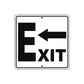 Exit Left Side Exit Directional Metal Sign  