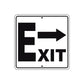 Exit Right Side Exit Directional Metal Sign  