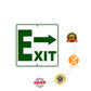 Exit Right Side Exit Directional Metal Sign Protection