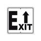 Exit Up Side Exit Directional Metal Sign  