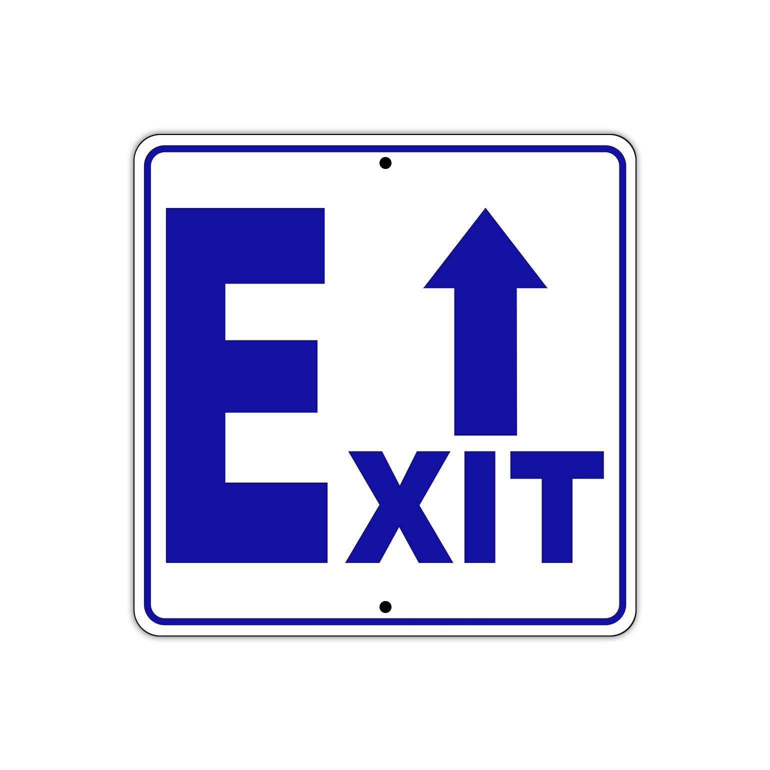 Exit Up Side Exit Directional Metal Sign Plate
