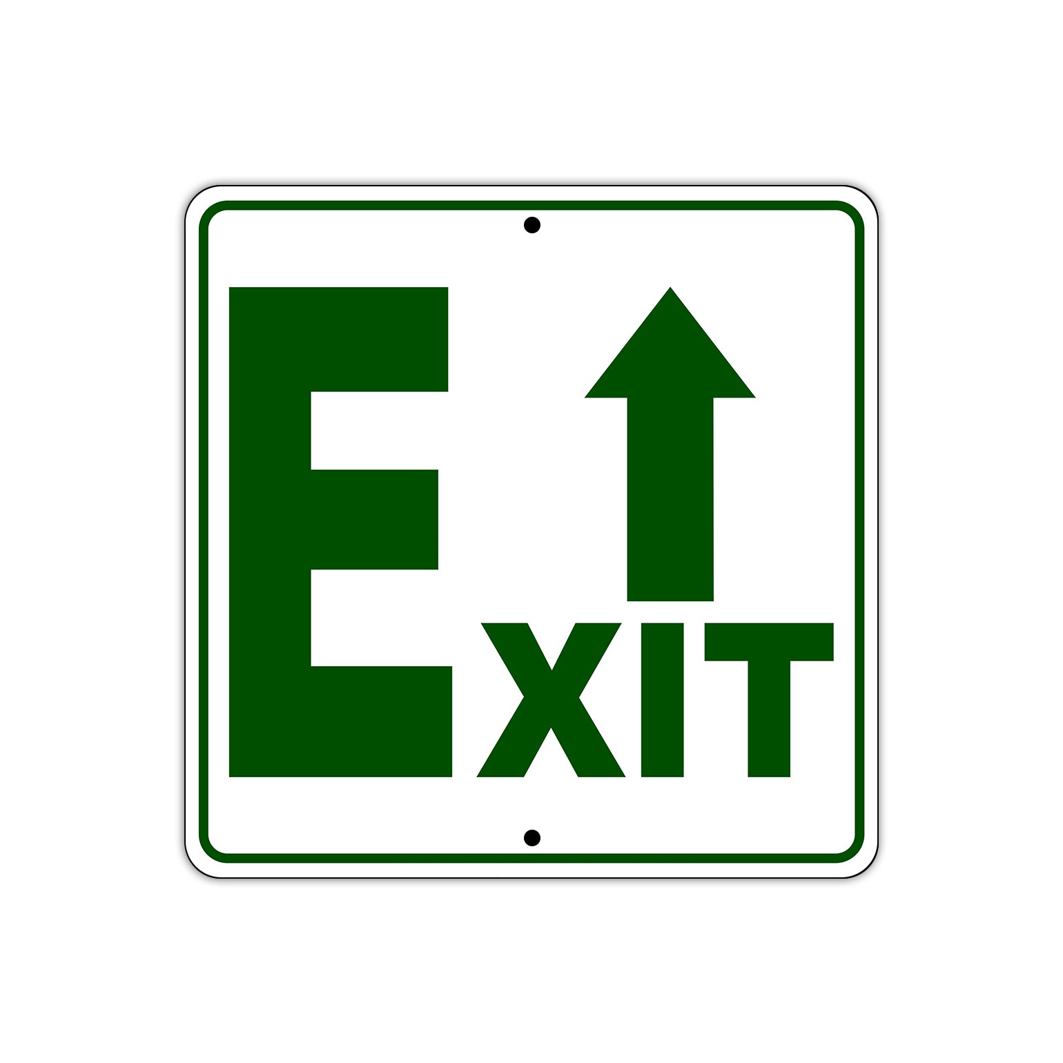 Exit Up Side Exit Directional Sign Plate