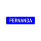 Fernanda Street Metal Sign Plate