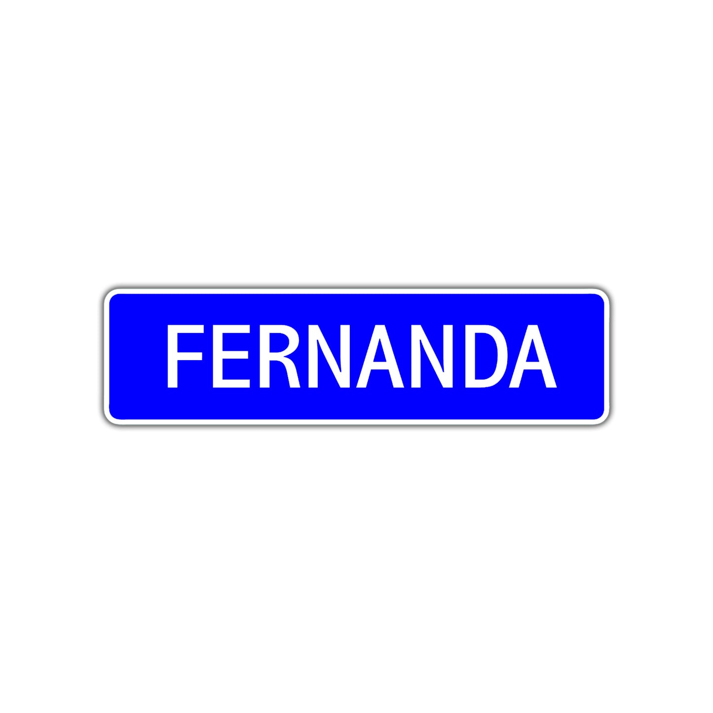 Fernanda Street Metal Sign Plate