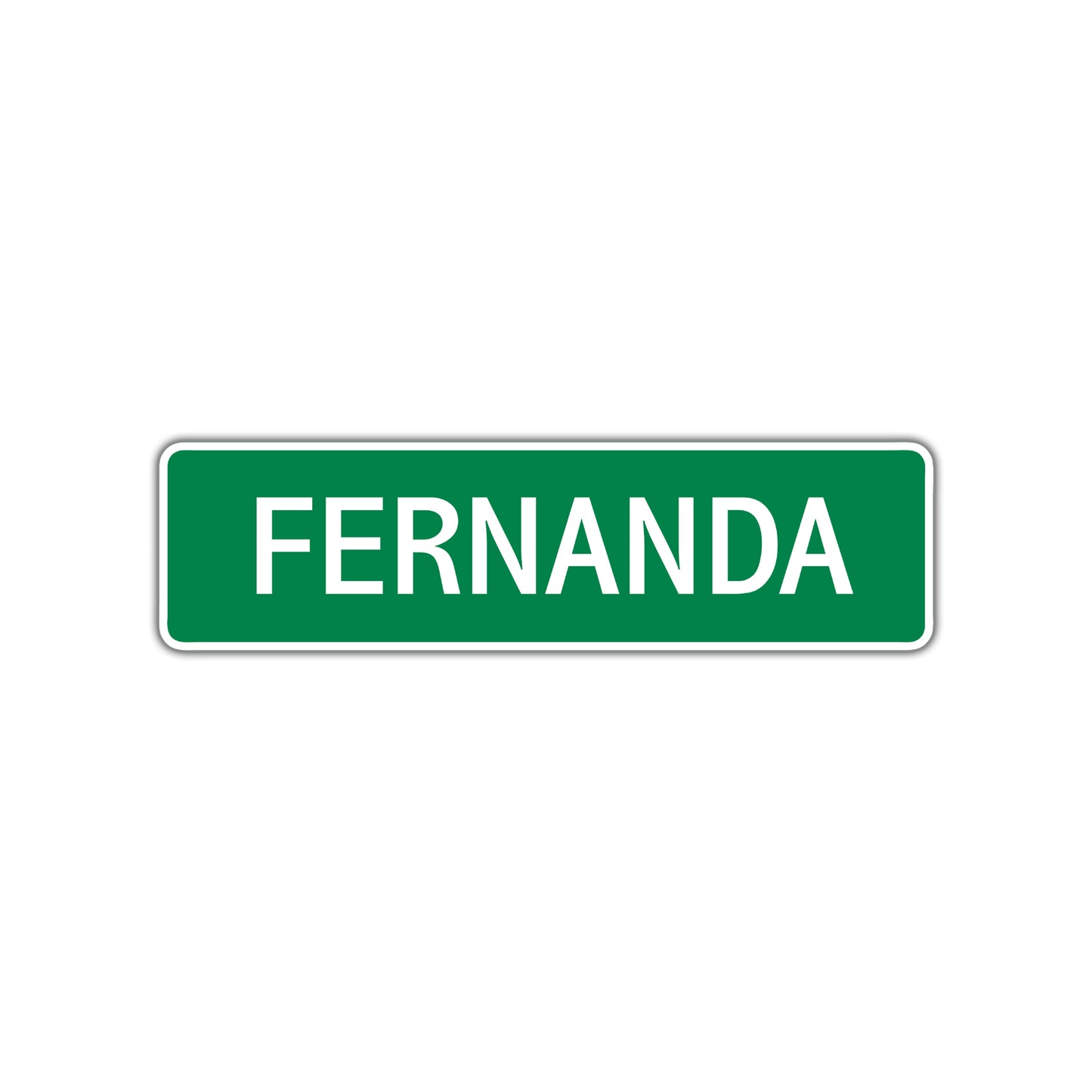 Fernanda Street Sign Plate