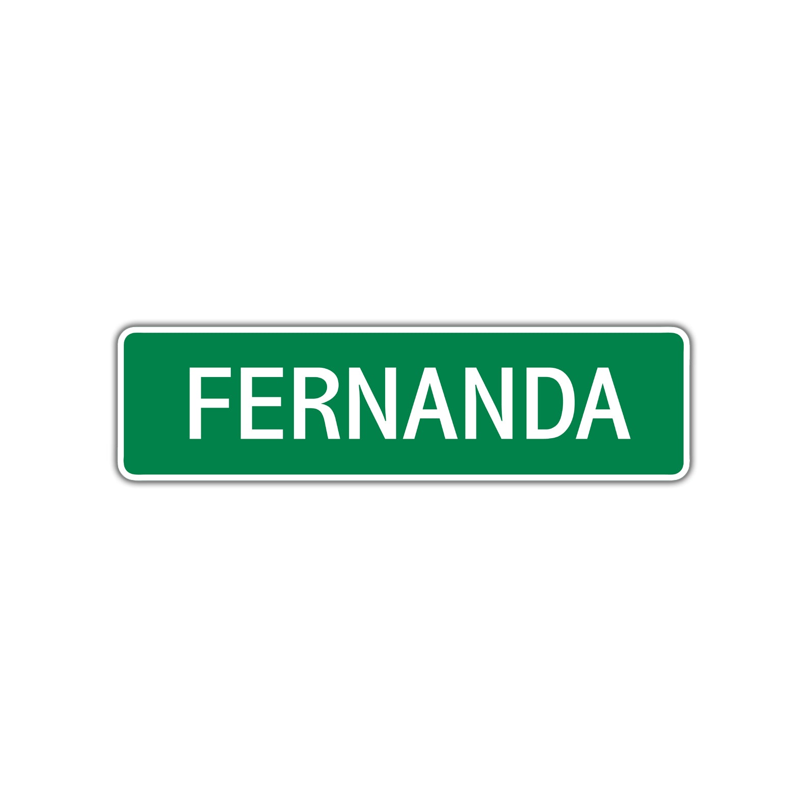 Fernanda Street Sign Plate