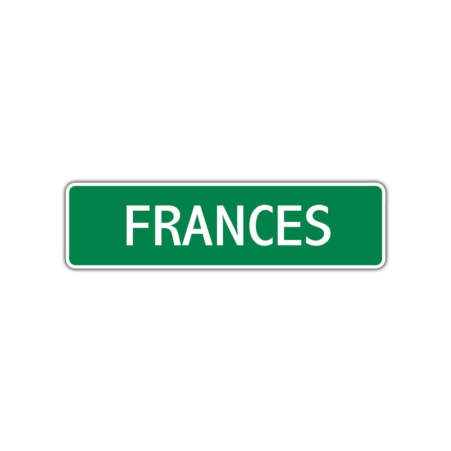 Frances Street Sign Plate