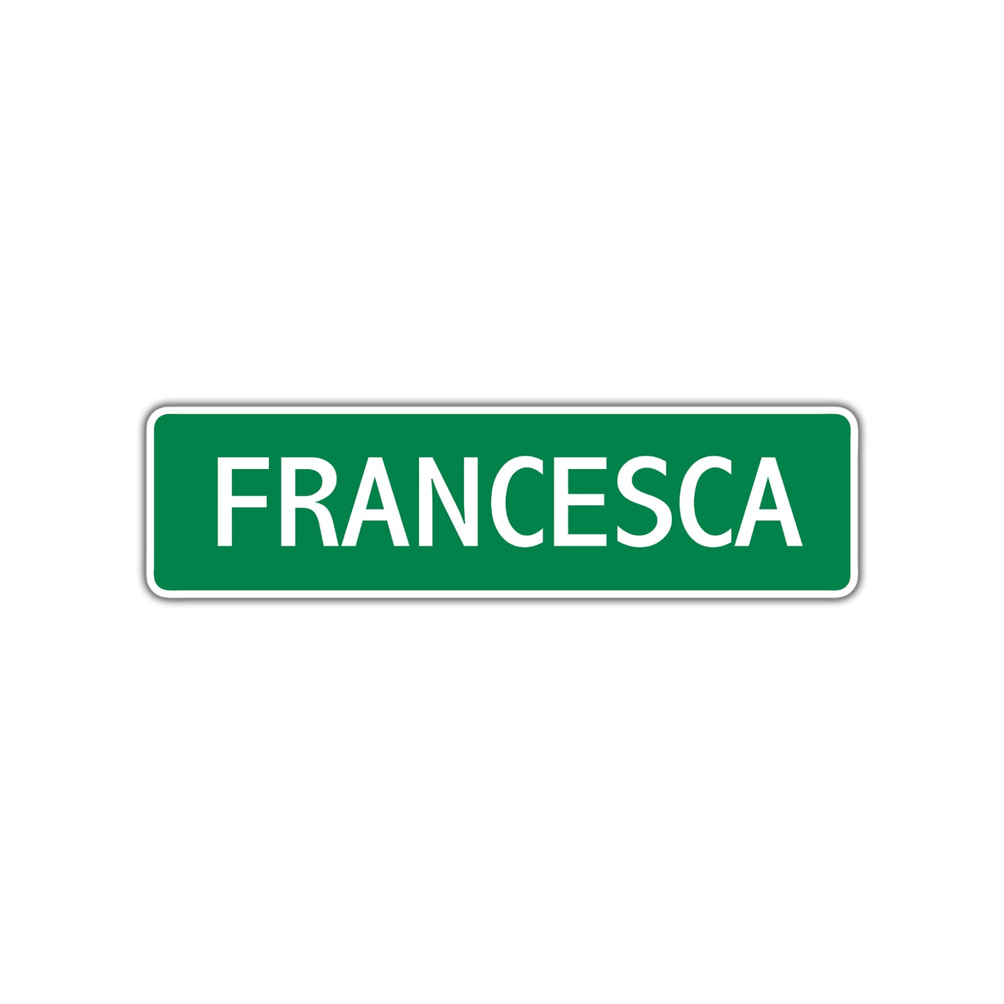 Francesca Street Sign Plate